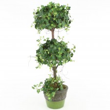28" 2-BALL IVY TOPIARY GRN