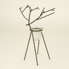 12.25" DEER W/VOTIVE