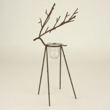 17.25" DEER W/VOTIVE