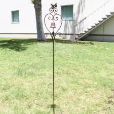 55" STAKE W/BELL BLACK/BROWN
