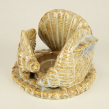3.5" CERAMIC SHELL CNDLE HLDR