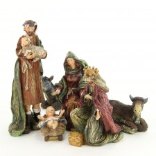 SM RESIN NATIVITY FIG 10/SET