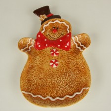 11.5"LG CER.GINGERBREAD PLATE