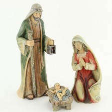 RESIN HOLY FAMILY 3PC/SET