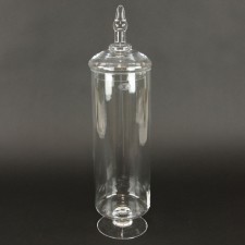 19" JAR W/LID CLEAR
