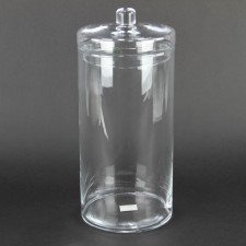14"X6" JAR W/LID CLEAR