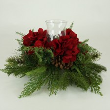 11"HYDR/PINECONE CANDLE HLDR