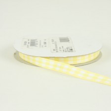 3/8" GINGHAM CHECK YELLOW A5