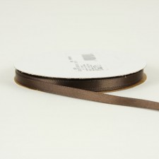 1/4" DBL FACE SATIN BROWN 20YD