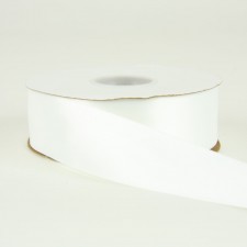 #9 DOUBLE FACE SATIN 50YD WHIT