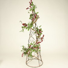 37"MISTL/HOLLY TREE VOTIVE