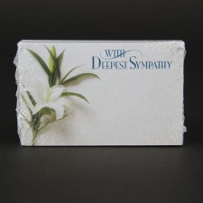 WITH DEEPEST SYMPATHY CARD