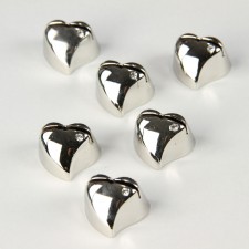 SIL.HEART PLACECRD HLDR 6/PKG