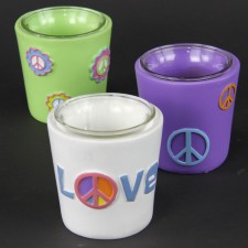 PEACE PASTEL VOTIVE HOLDER A5