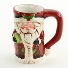 5"RED NOSE SANTA MUG