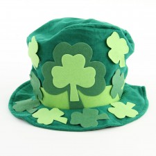 15"ST.PATRICK SHMRCK TOP HAT