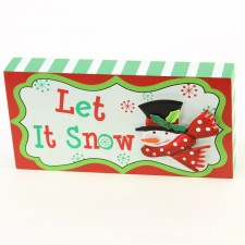 LAYRD.XMAS TBLTOP PLQ