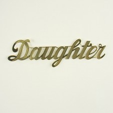 2" DAUGHTER SCRIPT WORD 10/PKG