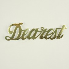 2" DEAREST SCRIPT WORD 10/PKG