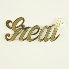 2" GREAT SCRIPT WORD 10/PKG