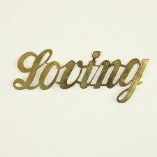 2" LOVING SCRIPT WORD 10/PKG