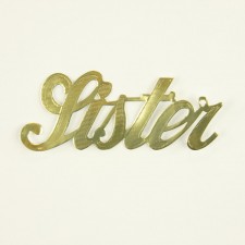 2" SISTER SCRIPT WORD 10/PKG
