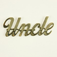 2" UNCLE SCRIPT WORD 10/PKG