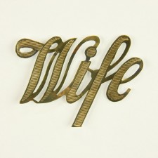 2" WIFE SCRIPT WORD 10/PKG
