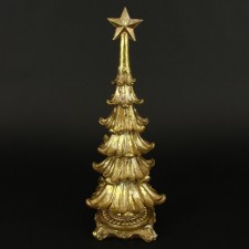 LG RESIN GOLD TREE FIGURINE