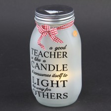 GLSS LGHTUP TEACHER CNDL DECO