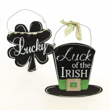 CLOVER/HAT WALL DECO A4