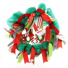 24"MESH VERY MERRY WREATH M25