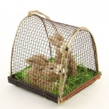 LG.SISAL BUNNIES IN CAGE M25