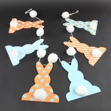 MDF BUNNY HOP BANNER A4