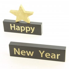 NEW YEAR BLK/GLD BLOCK A4