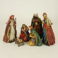 RESIN NATIVITY FIGURINE 6/SET