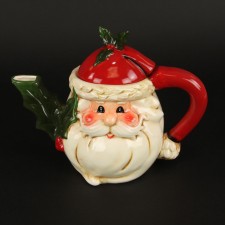 CERAMIC SANTA TEAPOT
