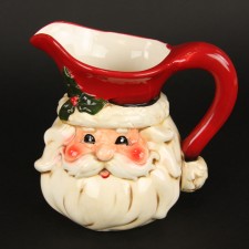 CERAMIC SANTA PITCHER