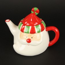 CERAMIC SANTA TEAPOT