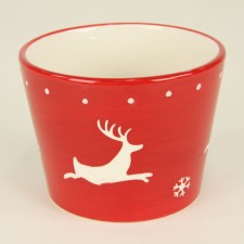 SM CERAMIC DEER CONTAINER S2