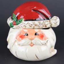 7" SANTA HEAD COOKIE JAR