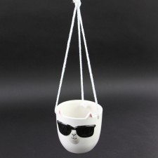 LLAMA SHAPED HANG.PLANTER S2