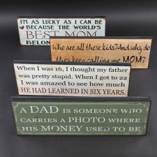 MDF DAD/MOM WORDS SIGN M25