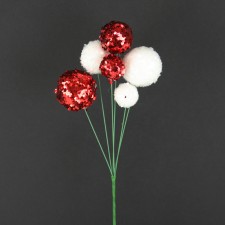 16"GLTTRD.BEADED BALL SPRAY