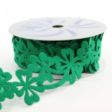 2.5"X10YD CLOVER GARLAND