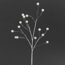 15.5" BEAD SPRAY PEARL A25