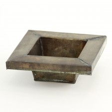 6.5"SQ.WIDE LIP TIN PLANTER
