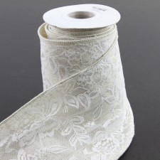 6"X5YD SACKCLOTH W/LACE A25