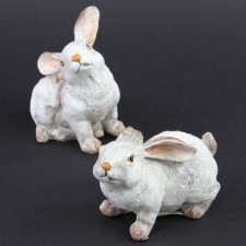3.25-4.25"RESIN RABBIT BEIGE