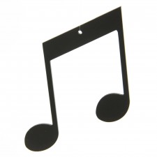 7.5-10"MUSIC NOTE BLACK